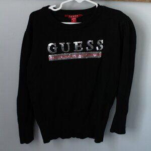 Guess Size 6 Sweater Sequin Logo